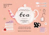 Tea Party - Invitación Para Despedida De Soltera